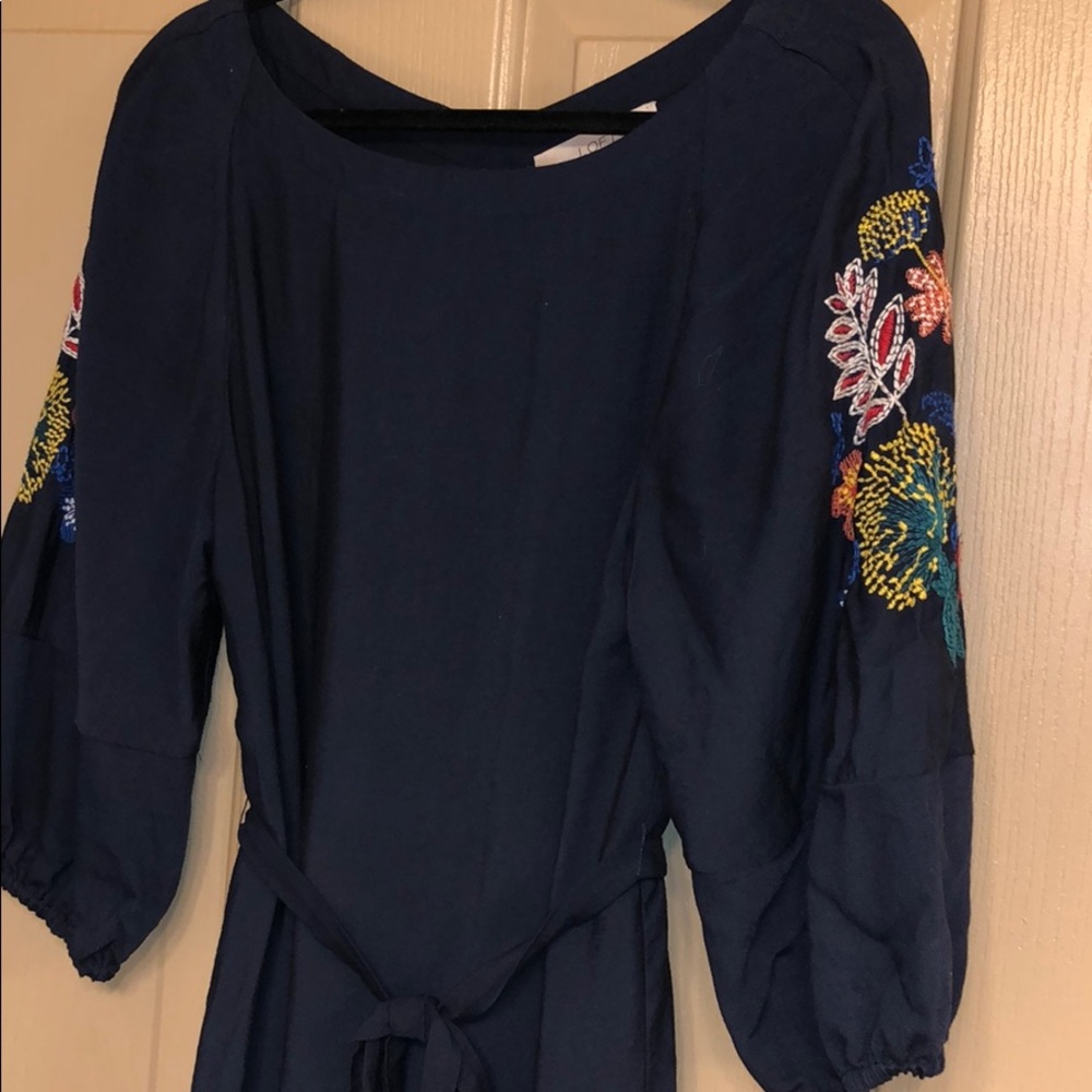 Loft Navy Blue Dress